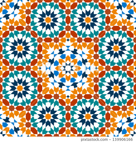 Moroccan Zellige Tile Seamless Pattern in color 139906166