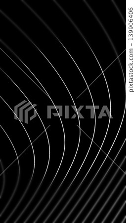 Black and white curved line pattern with minimal abstract wave design, elegant monochrome background for modern technology, texture, poster and presentation. Black and white curved line pattern with minimal abstract wave design, elegant monochrome background for modern technology, texture, poster and presentation. 139906406