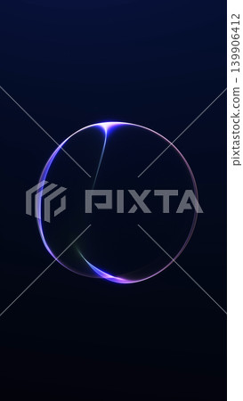 Vertical blue and purple glowing sphere with a cosmic light arc on dark background, futuristic energy orb for digital art, science visuals and tech design. Vertical blue and purple glowing sphere with a cosmic light arc on dark background, futuristic energy orb for digital art, science visuals and tech design. 139906412