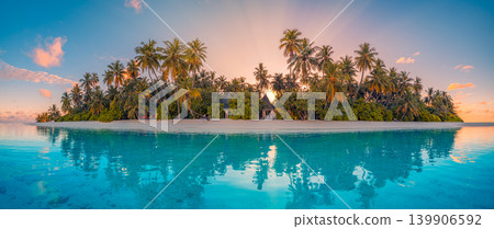 Maldives resort pool panoramic stunning breathtaking dreamy serene paradise exotic coastal luxury travel destination summer vacation idyllic scenic turquoise ocean palm trees water reflections wide Maldives resort pool panoramic stunning breathtaking dreamy serene paradise exotic coastal luxury travel destination summer vacation idyllic scenic turquoise ocean palm trees water reflections wide 139906592