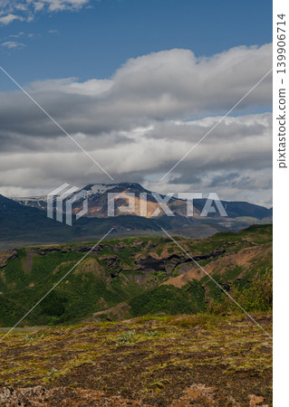 Mountain Range with Volcanic Rock and Snow in Eastern Iceland Mountain Range with Volcanic Rock and Snow in Eastern Iceland 139906714