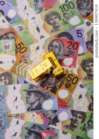 Australian gold bars or ingots as a tool for balance, financial investment. Australian gold bars Australian gold bars or ingots as a tool for balance, financial investment. Australian gold bars 139907414