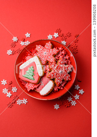 Christmas gingerbread, sweets and cookies for the festive table. Christmas gingerbread Christmas gingerbread, sweets and cookies for the festive table. Christmas gingerbread 139908208