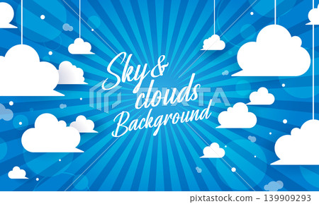 Sky and clouds background, copy space, background wallpaper Sky and clouds background, copy space, background wallpaper 139909293