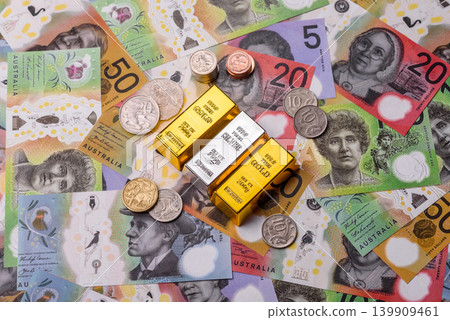 Gold and silver bullion or ingots as metals for bank storage, investments. Gold and silver bars Gold and silver bullion or ingots as metals for bank storage, investments. Gold and silver bars 139909461