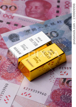 Gold and silver bullion or ingots as metals for bank storage, investments. Gold and silver bars Gold and silver bullion or ingots as metals for bank storage, investments. Gold and silver bars 139909998