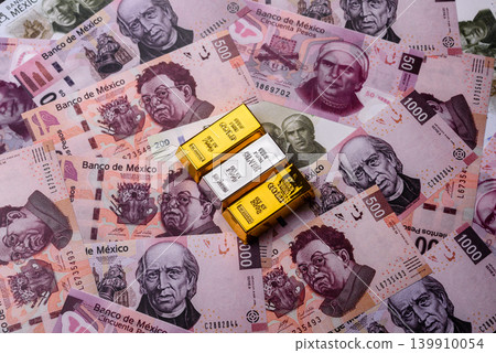 Gold and silver bullion or ingots as metals for bank storage, investments. Gold and silver bars Gold and silver bullion or ingots as metals for bank storage, investments. Gold and silver bars 139910054