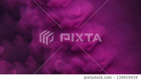 Cloud blend. Ink background. Defocused purple lilac color twirl liquid circle texture floating on creative acrylic art abstraction. Cloud blend. Ink background. Defocused purple lilac color twirl liquid circle texture floating on creative acrylic art abstraction. 139910438