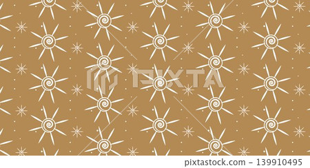 Cute Sun Pattern Background for Summer Design Cute Sun Pattern Background for Summer Design 139910495