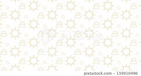 Cute Sun Pattern Background for Summer Design Cute Sun Pattern Background for Summer Design 139910496