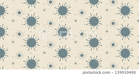 Cute Sun Pattern Background for Summer Design Cute Sun Pattern Background for Summer Design 139910498