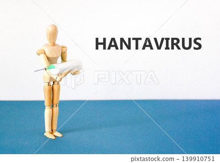Hantavirus medical words symbol. Concept words Hantavirus on beautiful white paper. Beautiful white background. Doctor icon. Medical Hantavirus concept. Copy space. Hantavirus medical words symbol. Concept words Hantavirus on beautiful white paper. Beautiful white background. Doctor icon. Medical Hantavirus concept. Copy space. 139910751