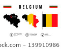 Belgium Map vector icon. Map of Belgium various styles. Europe country maps collection 139910986