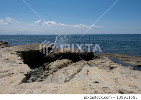 Shonan Inamuragasaki rocky coast Shonan Inamuragasaki rocky coast 139911585