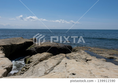 Shonan Inamuragasaki rocky coast Shonan Inamuragasaki rocky coast 139911590