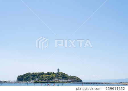 從越望看到的江之島周圍的海域 139911652