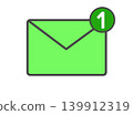 Email icon ② Green 139912319