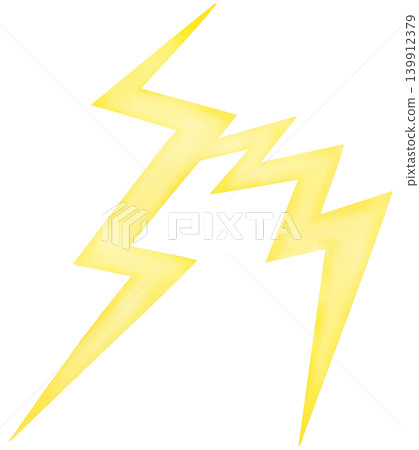 Lightning Strike (Lightning) - Simple Watercolor Illustration Lightning Strike (Lightning) - Simple Watercolor Illustration 139912379