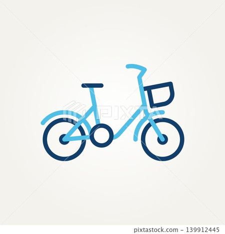 isolated bicycle minimalist line art icon logo isolated bicycle minimalist line art icon logo 139912445