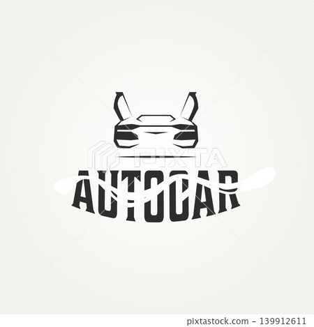 auto car modern typography logo design auto car modern typography logo design 139912611