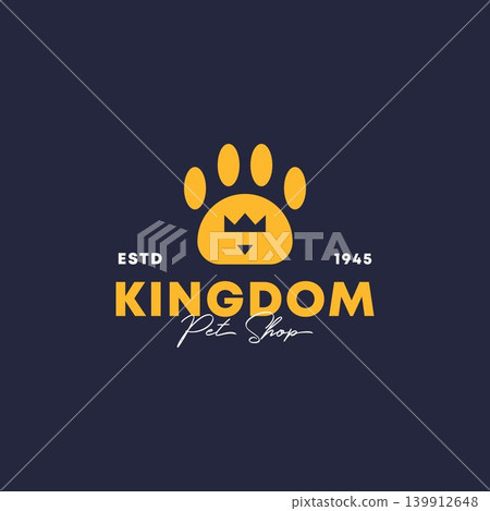 kingdom pet shop logo design kingdom pet shop logo design 139912648
