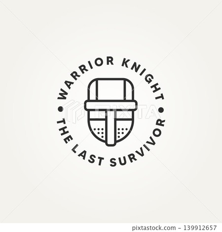 medieval knight helmet emblem badge symbol logo 139912657