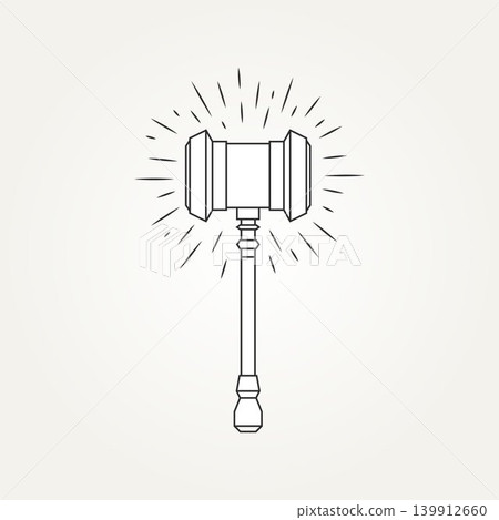 isolated lighting thunder hammer icon logo design isolated lighting thunder hammer icon logo design 139912660