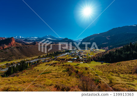 Picturesque valley in Jety-Oguz Gorge, Kyrgyzstan 139913363