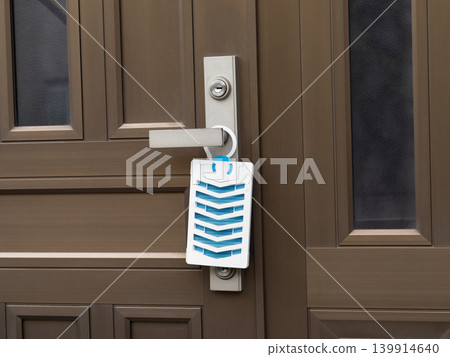Entrance insect repellent set on the door Entrance insect repellent set on the door 139914640