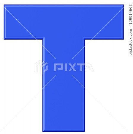3D材質_字母_T_藍色 3D材質_字母_T_藍色 139914668