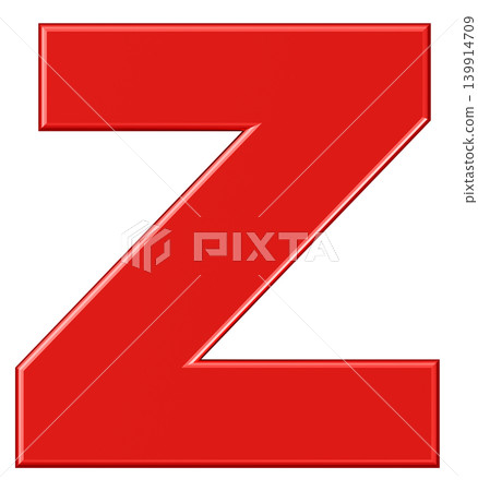 3D材質_字母_Z_紅色 139914709