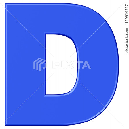 3D材質_字母_D_藍色 3D材質_字母_D_藍色 139914717