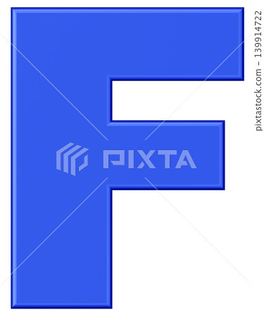 3D Material_Alphabet_F_Blue 3D Material_Alphabet_F_Blue 139914722