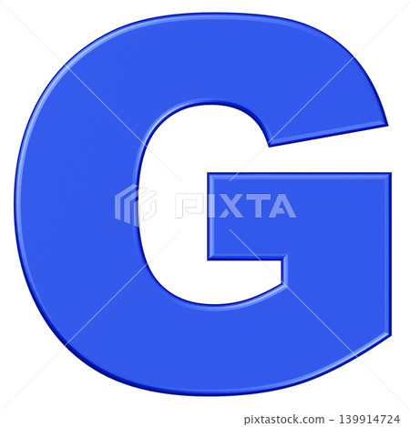 3D材質_字母_G_藍色 3D材質_字母_G_藍色 139914724