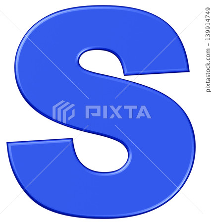 3D Material_Alphabet_S_Blue 3D Material_Alphabet_S_Blue 139914749