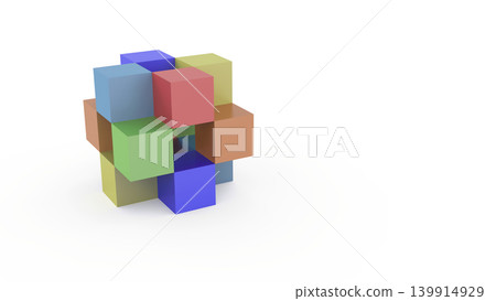 白色背景上的抽象彩色3D積木,象徵多樣性和建構性。推薦的簡報標題。 白色背景上的抽象彩色3D積木,象徵多樣性和建構性。推薦的簡報標題。 139914929