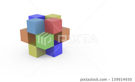 白色背景上的抽象彩色3D積木,象徵多樣性和建構性。推薦的簡報標題。 白色背景上的抽象彩色3D積木,象徵多樣性和建構性。推薦的簡報標題。 139914930