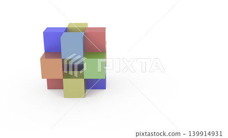 白色背景上的抽象彩色3D積木,象徵多樣性和建構性。推薦的簡報標題。 白色背景上的抽象彩色3D積木,象徵多樣性和建構性。推薦的簡報標題。 139914931