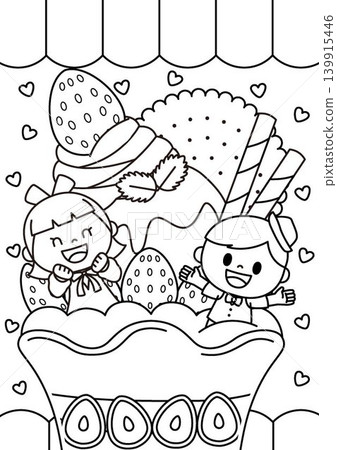 Coloring pages of parfaits for children Coloring pages of parfaits for children 139915446