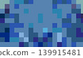 Abstract Blue Pixel Mosaic Background with Geometric Squares and Modern Digital Texture 139915481