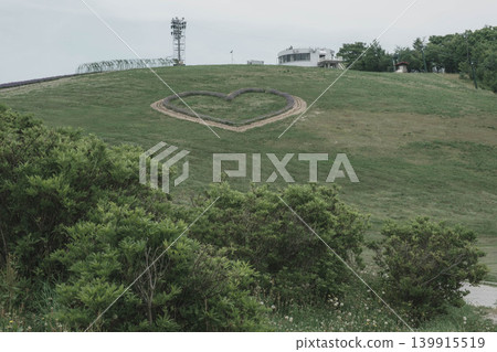 [Hinode Park] Heart-shaped lawn 139915519