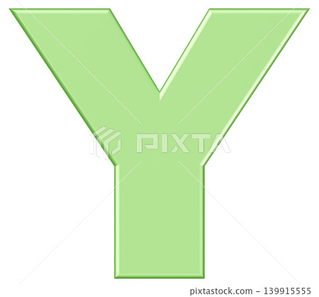 3D材質_字母_Y_綠色 3D材質_字母_Y_綠色 139915555
