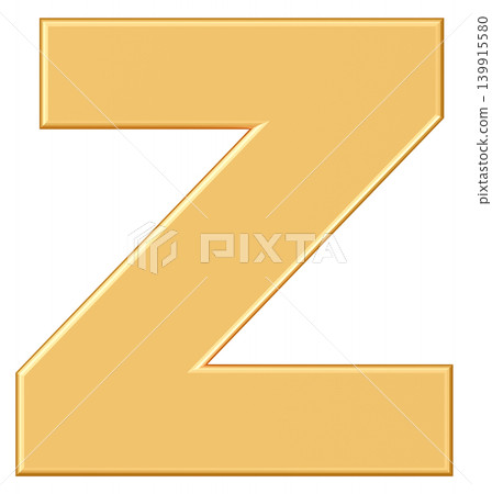 3D材質_字母_Z_黃色 139915580