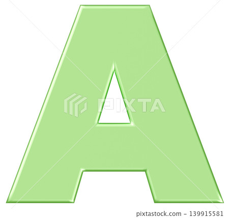 3D材質_字母A_綠色 139915581