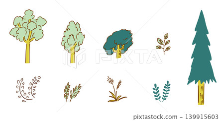 Various Plants - Trees, Grasses - Ecosystems, Environmental Restoration, Regenerative Plants, Succession | Color Various Plants - Trees, Grasses - Ecosystems, Environmental Restoration, Regenerative Plants, Succession | Color 139915603