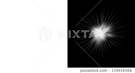 White light flare, transparent and black background, glowing overlay material. White light flare, transparent and black background, glowing overlay material. 139916568