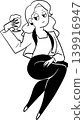 A woman holding a beer glass 139916947