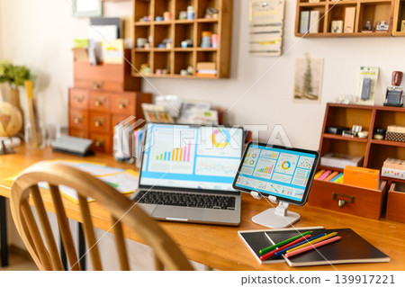 Desktop workspace and devices Desktop workspace and devices 139917221
