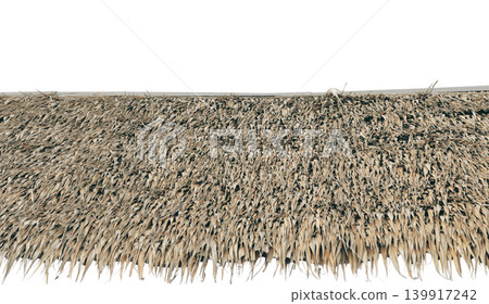 Thatch roof dry grass straw texture natural rustic brown pattern detail for tropical shelter material background Thatch roof dry grass straw texture natural rustic brown pattern detail for tropical shelter material background 139917242