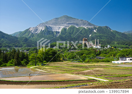 武高山，寺坂梯田，水稻種植已經開始，橫瀨町 139917894